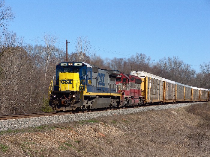 CSX 7498(ex-CONRAIL) & HLCX(ex-TRONA RAILWAY)